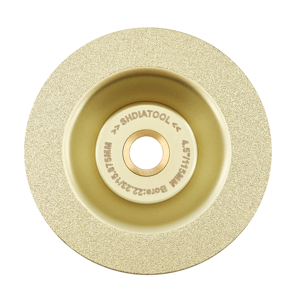 SHDIATOOL 1/2/3pcs 4.5inch/5inch Brazed Rock Plate Bowl Cutting Grinding Disc 115mm/125mm Dekton Porcelain Tile Ceramic Marble Granite