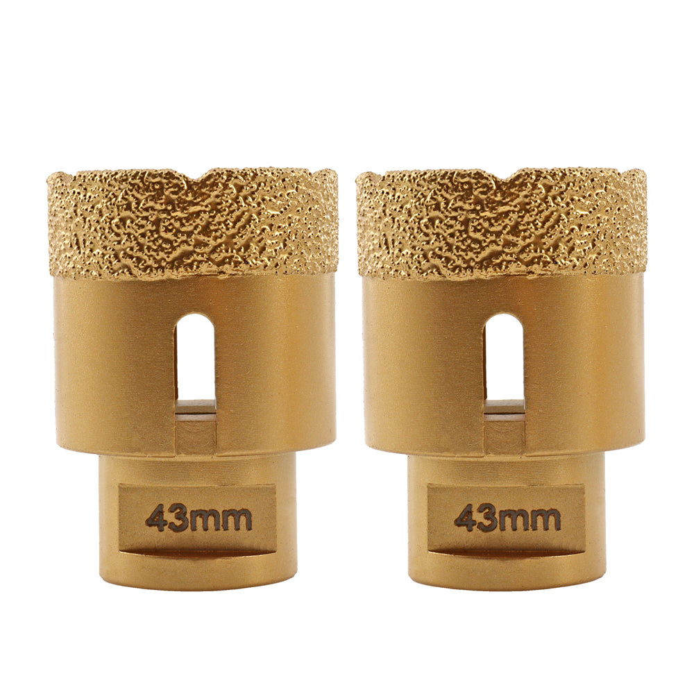 SHDIATOOL 1pc M14 thread Vacuum Brazed Dry Diamond Drilling Core Bits for Ceramic Tile Hole Saw Marble Porcelain Stone - SHDIATOOL