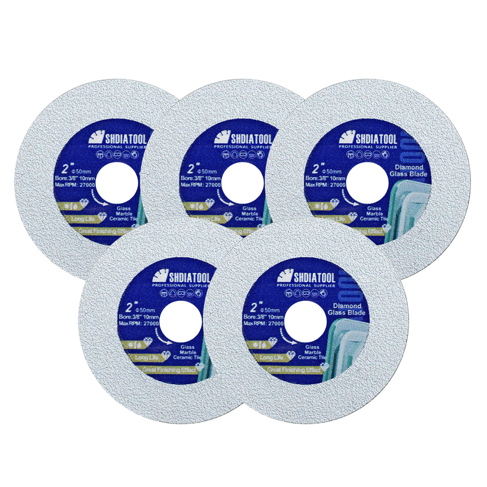 DE Warehouse SHDIATOOL Diamond Cutting Grinding Glass Disc 1pc 125mm Saw Blade for Glass Ceramic