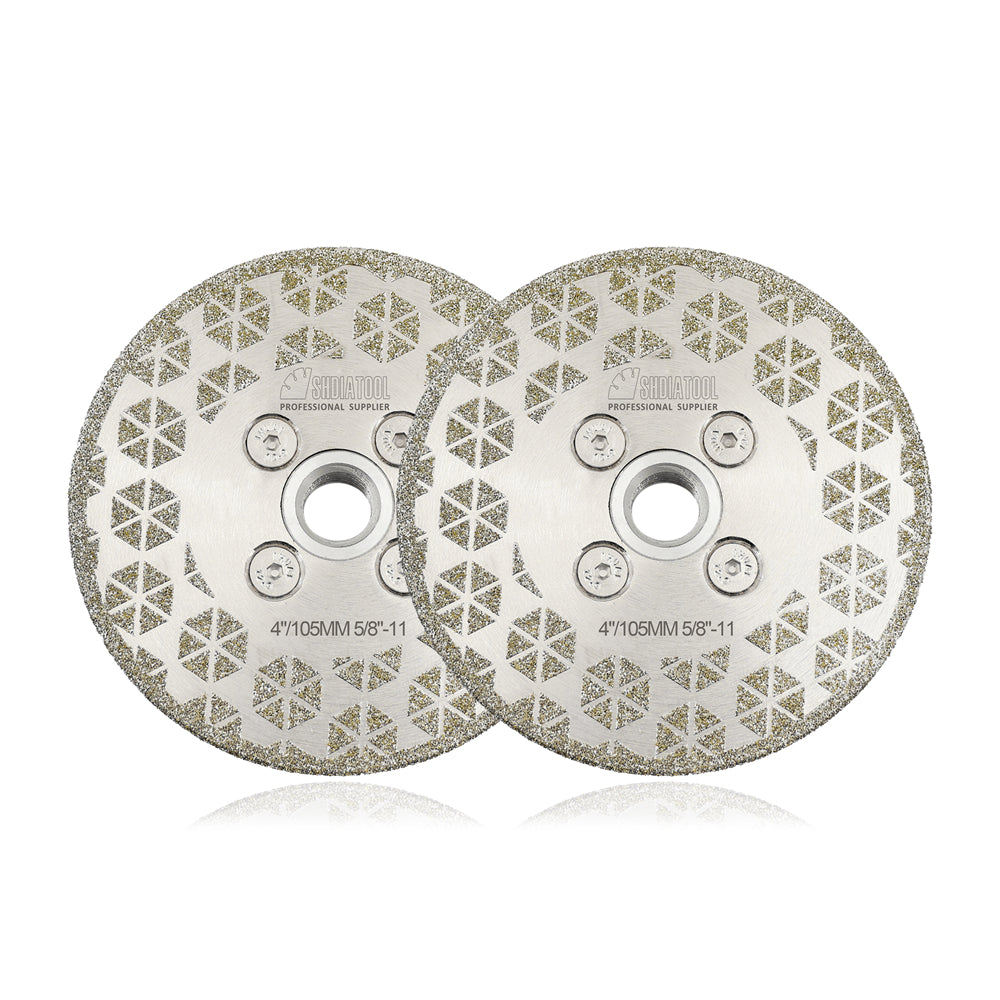 Electroplated Saw Blade Granite Marble Single Side Coated with M14 or 5/8-11 Flange