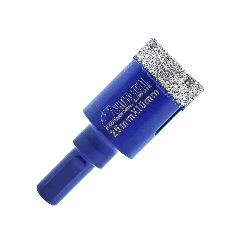 SHDIATOOL Diamond Drill Core Bits with Triangle Shank for Porcelain Tile Ceramic Granite Marble Masonry Stone Diamond Hole Saw Dia 20-68mm - SHDIATOOL