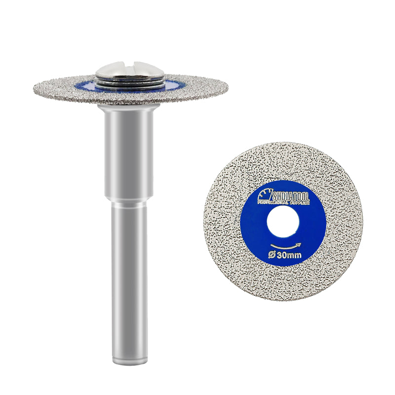 SHDIATOOL 1PC  Diamond Engraving Saw Blade 50mm Marble Granite Glass Cutting Disc Flexible with 6mm Shank Convenient US Warehouse