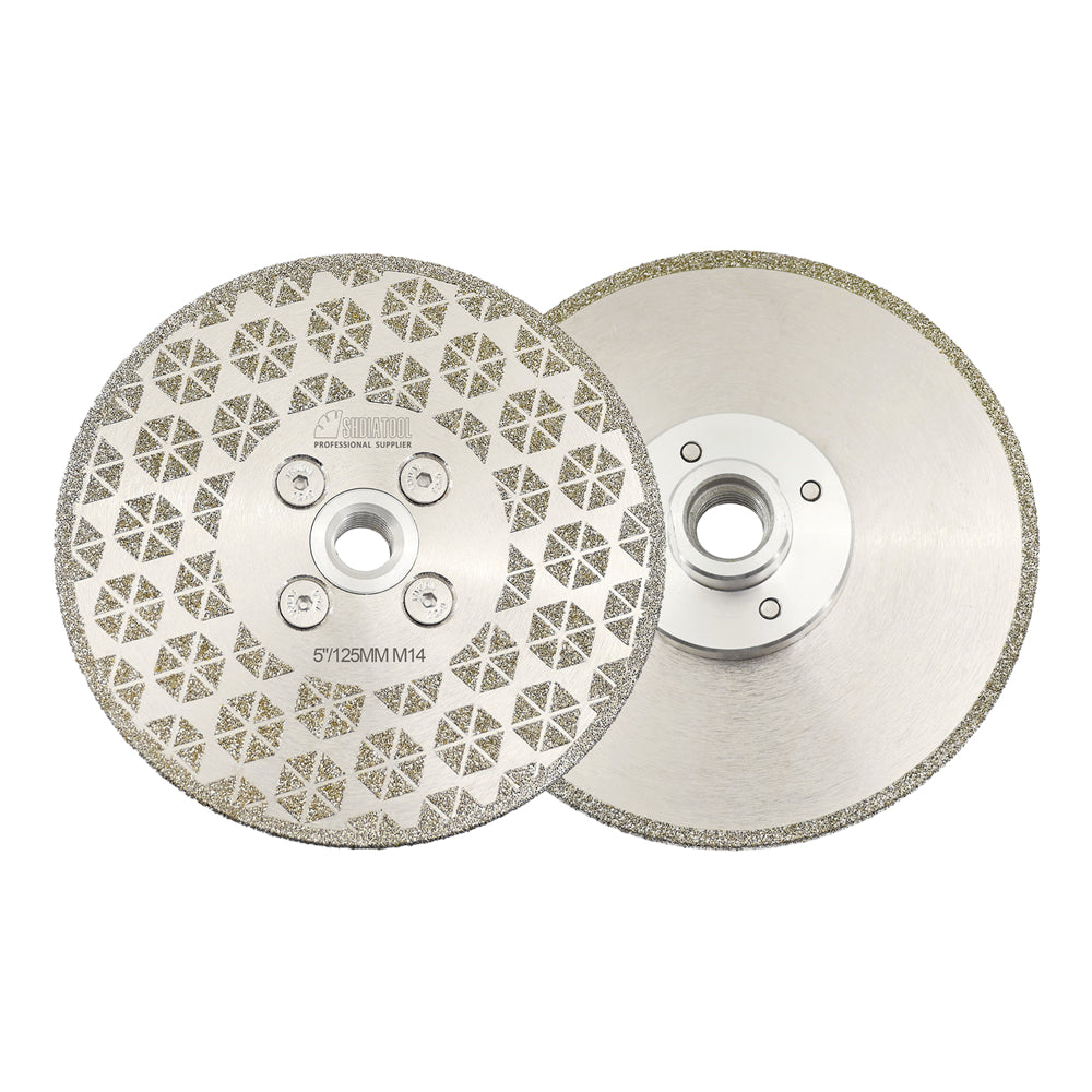 Electroplated Saw Blade Granite Marble Single Side Coated with M14 or 5/8-11 Flange
