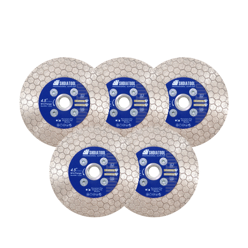 Saw Blade Hexgonal Double Sided Ceramic Marble Cutting Grinding Disc M14 or 5/8-11