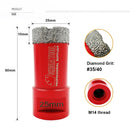 Diamond Core Bit 5pcs 20/25/28/35mm Drilling Porcelain Granite with M14 Thread