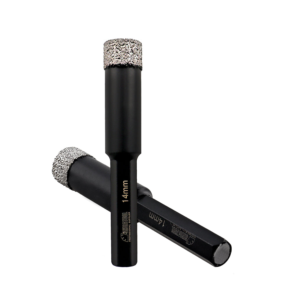 Diamond Drilling Core Bit 2/5pcs 14mm Marble Granite Ceramic Hex Shank US Warehouse