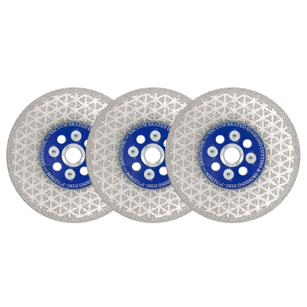 Diamond Cutting Grinding Disc Triangle Granite Concrete Saw Blade M14 or 5/8-11 Flange