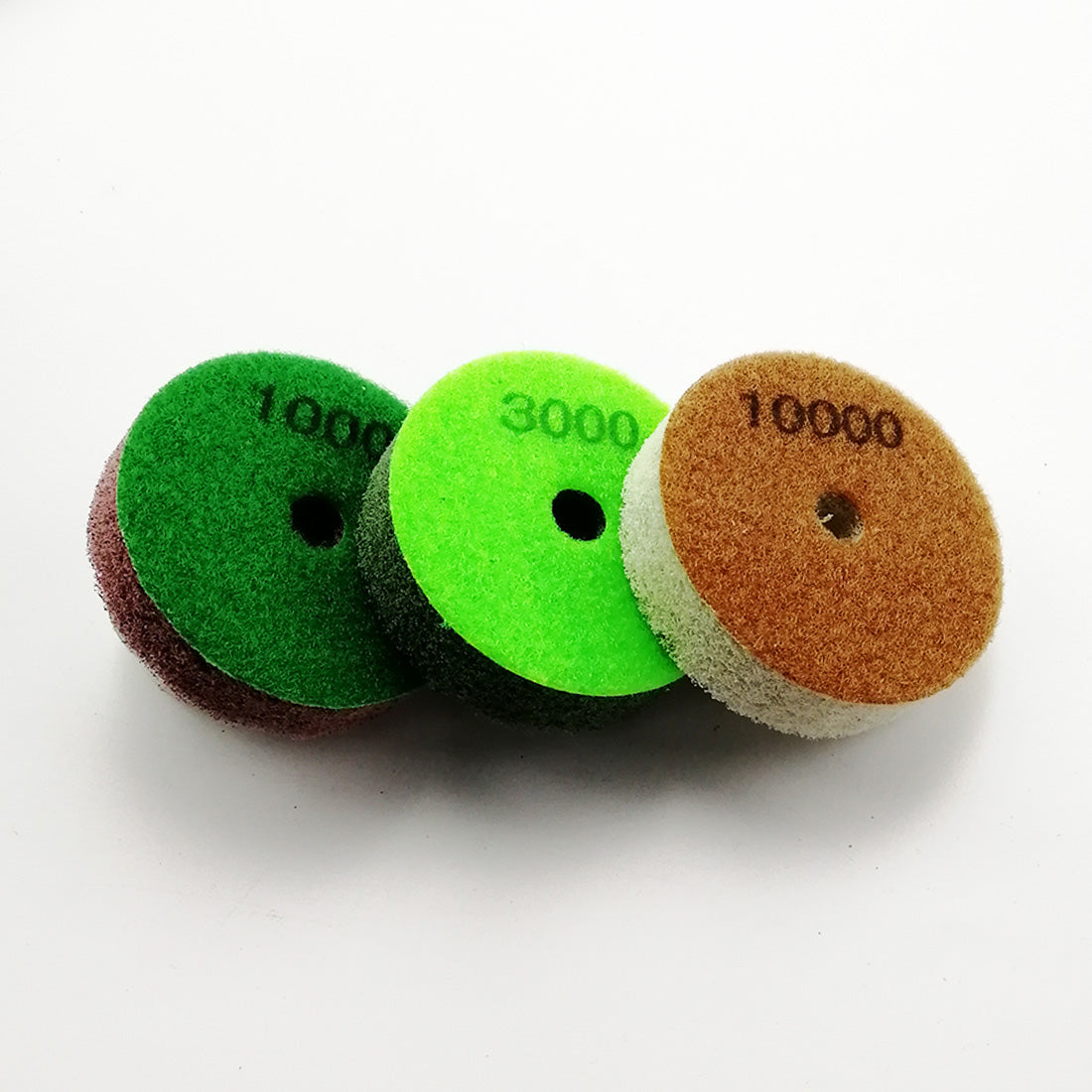 3"/80mm Thickened Sponge Diamond Polishing Pads for Soft Stone Marble 6pcs/set - SHDIATOOL