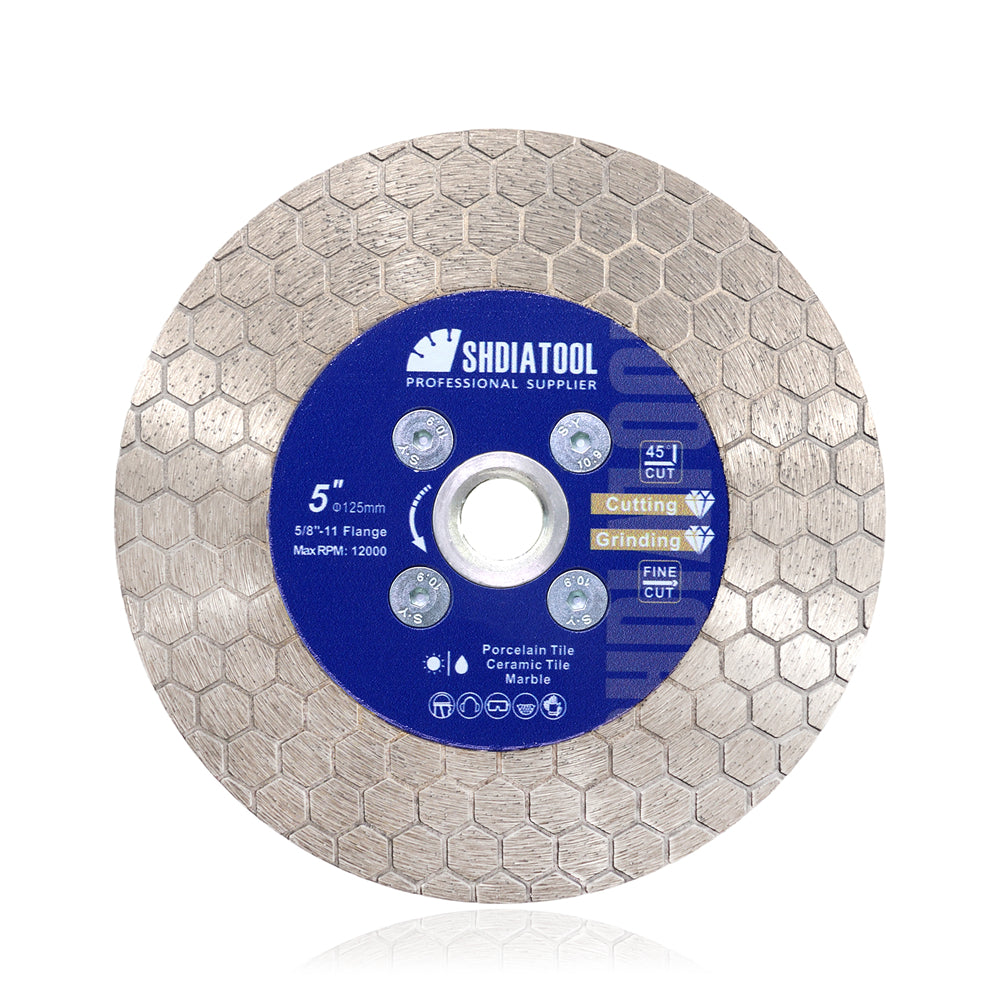 Saw Blade Hexgonal Double Sided Ceramic Marble Cutting Grinding Disc M14 or 5/8-11