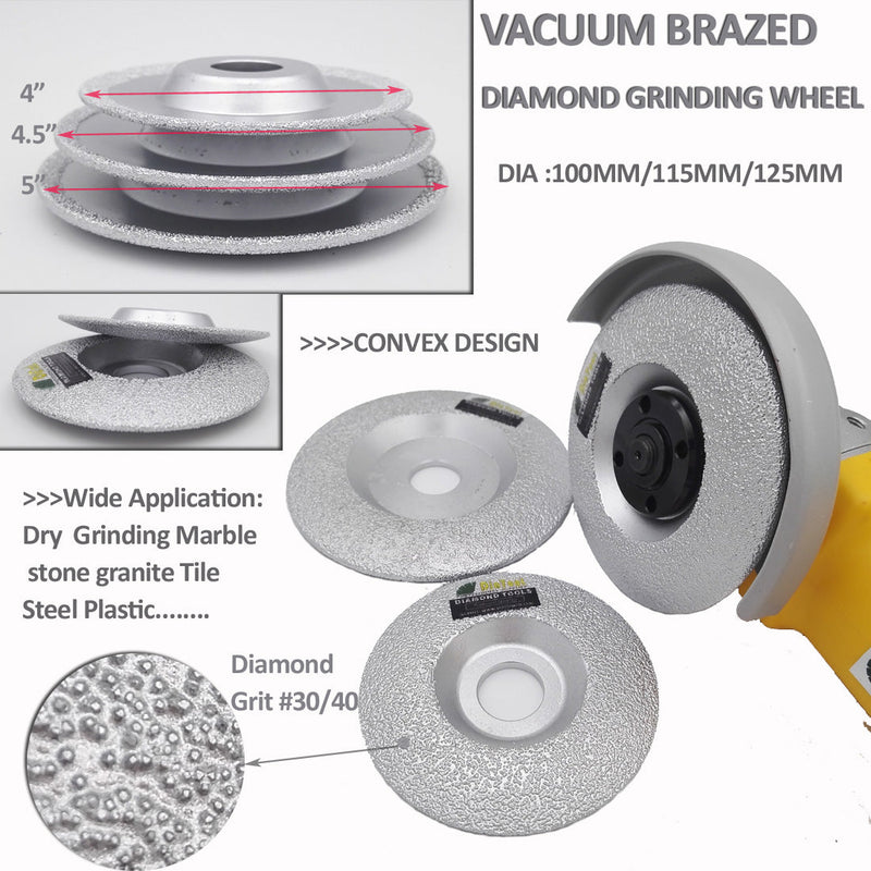 SHDIATOOL Diamond Grinding Cup Wheel for Granite Marble Masonry Convex - SHDIATOOL