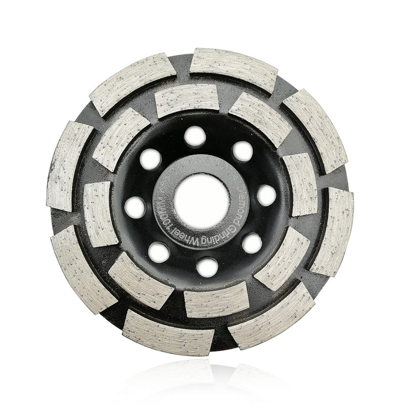 SHDIATOOL Double Row Diamond Grinding Cup Wheel for Concrete Granite Marble Masonry Brick Fits 7/8 Inch Arbor Diameter 4" 4.5" 5" 7" - SHDIATOOL