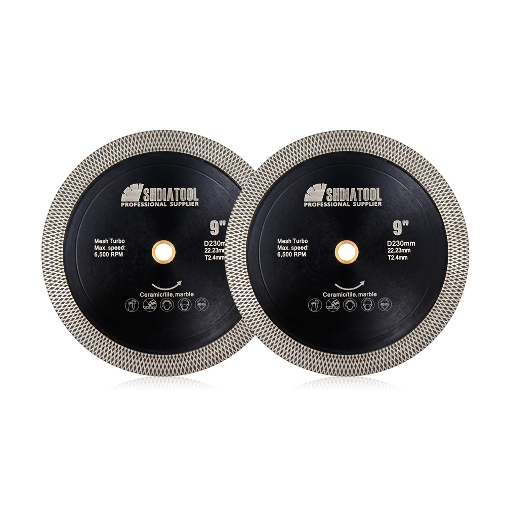 SHDIATOOL  X Mesh Turbo Saw Blade Cutting Grinding Tile Ceramic Marble Stone - SHDIATOOL