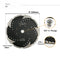 Turbo Blade with Slant Protection Teeth Cutting Granite Marble Concrete 9" 5/8-11 Flange