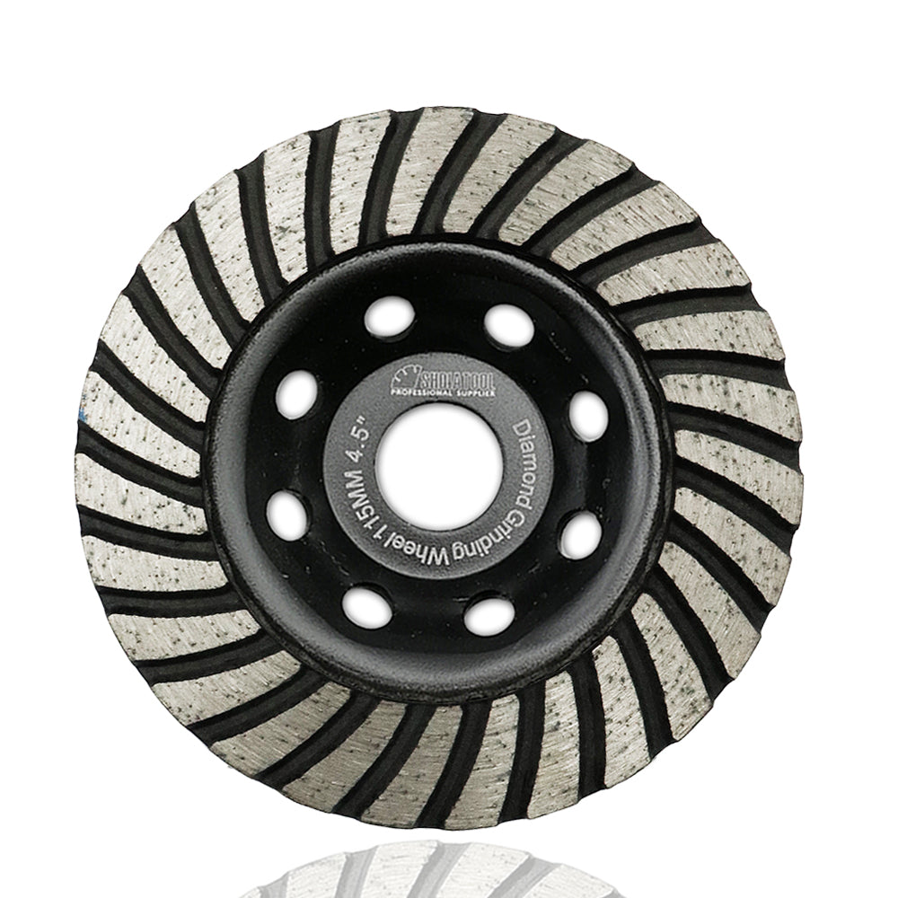 Turbo Row Diamond Grinding Cup Wheel for Concrete Granite Masonry Brick 4"/4.5"/5"/7" - SHDIATOOL