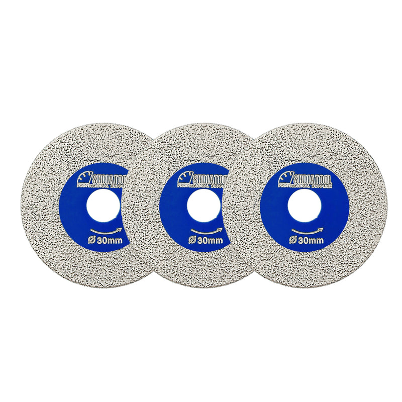 SHDIATOOL 3PCS Diamond Engraving Saw Blade 30/40/50mm Marble Granite Glass Cutting Disc Flexible Convenient