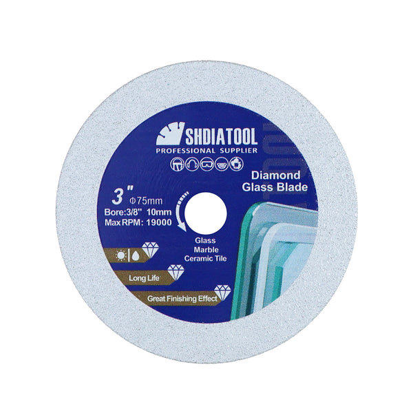 Shdiatool Diamond Cutting Grinding Glass Disc 1/3pcs 3"/4.5" Glass Ceramic Saw Blade US Warehouse