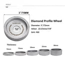 SHDIATOOL 5"/125mm Diamond Flat Wheel Beveling Wheel Marble Concrete Stone - SHDIATOOL