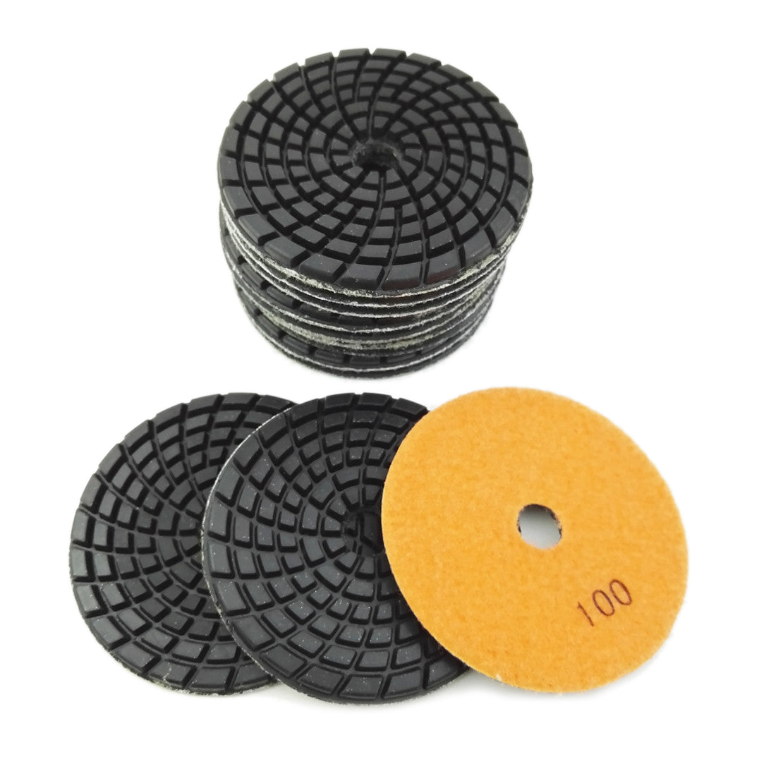 SHDIATOOL 4" Concrete Wet Diamond Polishing Pads Polishing  Concrete 9/12pcs - SHDIATOOL