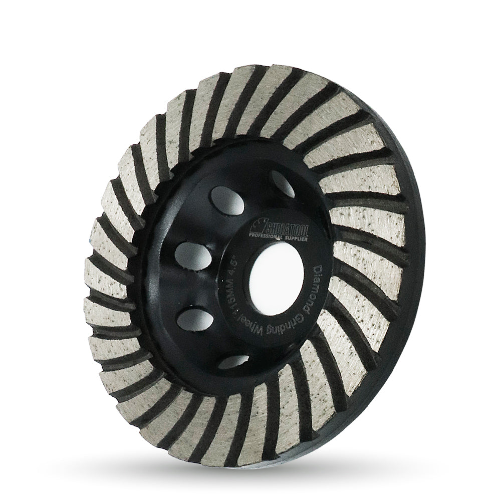 Shdiatool Turbo Row Diamond Grinding Cup Wheel for Concrete Granite Masonry Brick 4.5" US Warehouse