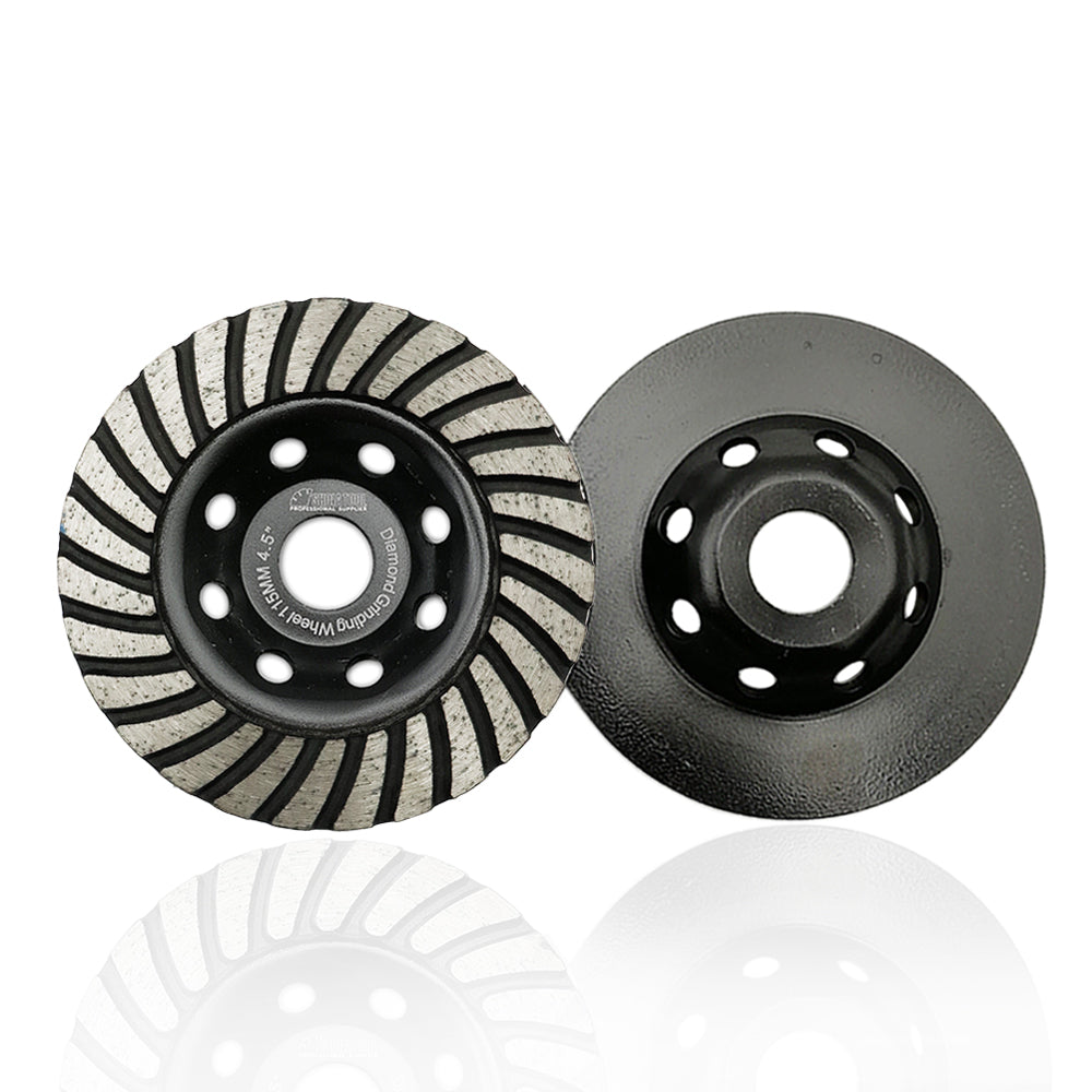 Shdiatool Turbo Row Diamond Grinding Cup Wheel for Concrete Granite Masonry Brick 4"/4.5"/5"/7"