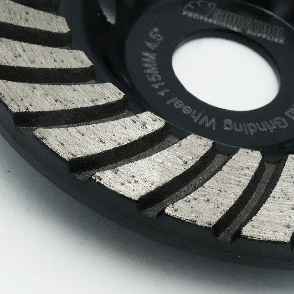 Shdiatool Turbo Row Diamond Grinding Cup Wheel for Concrete Granite Masonry Brick 4"/4.5"/5"/7"