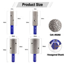 SHDIATOOL Diamond Finger Milling bits Porcelain Ceramic Marble Granite Hex Shank