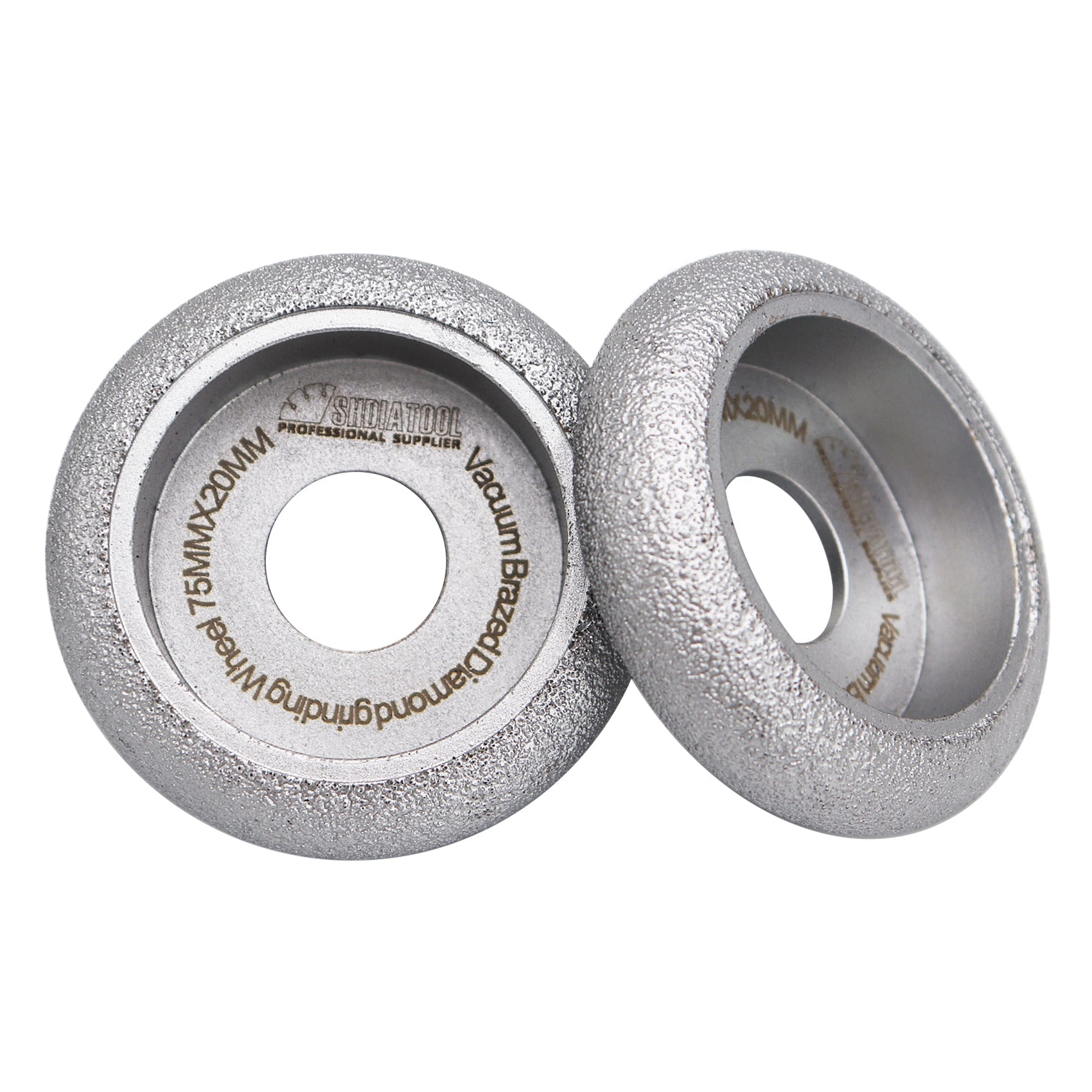 3"/75mm Diamond Convex Wheel for Grinding Concrete Marble Granite 2pcs - SHDIATOOL