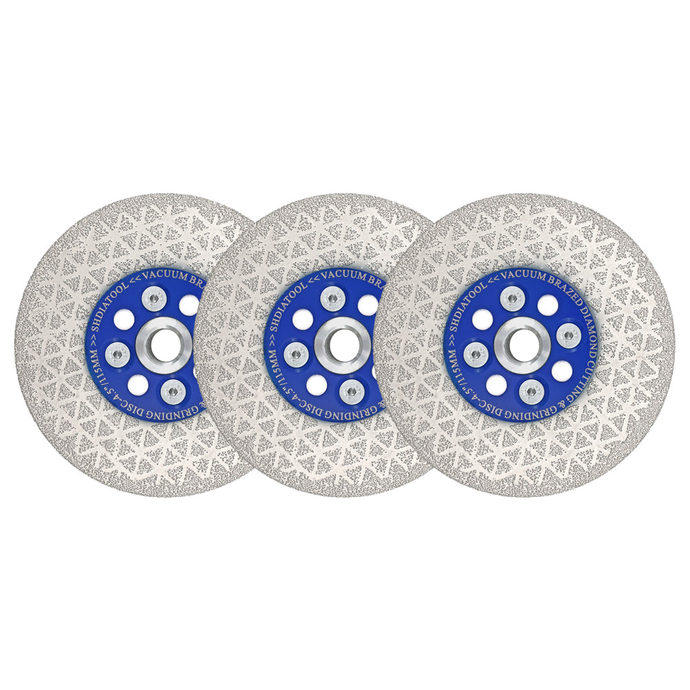 Diamond Cutting Grinding Disc Triangle Granite Concrete Saw Blade M14 or 5/8-11 Flange