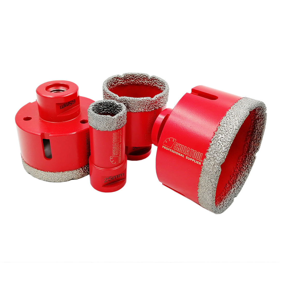 4pcs/set Dry Diamond Drill Bits for Porcelain Tile Stoneware Granite M14 Thread - SHDIATOOL