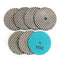 SHDIATOOL 4" Super Diamond Wet/Dry Polishing Pads for Granite Marble - SHDIATOOL