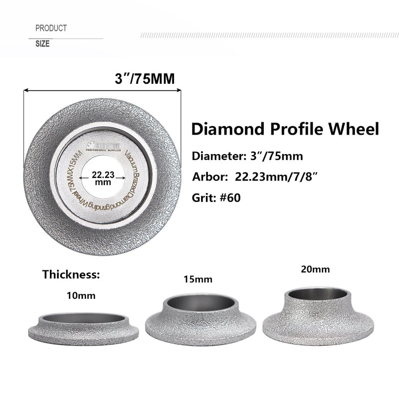 75mm 3 in Ceramic Grinding Wheel Abrasive Buffing Pad Metal