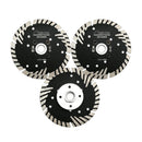 Turbo Saw Blade With Slant Protection Teeth 5pcs 4/4.5/5" Concrete Granite 5/8-11 or M14 Flange