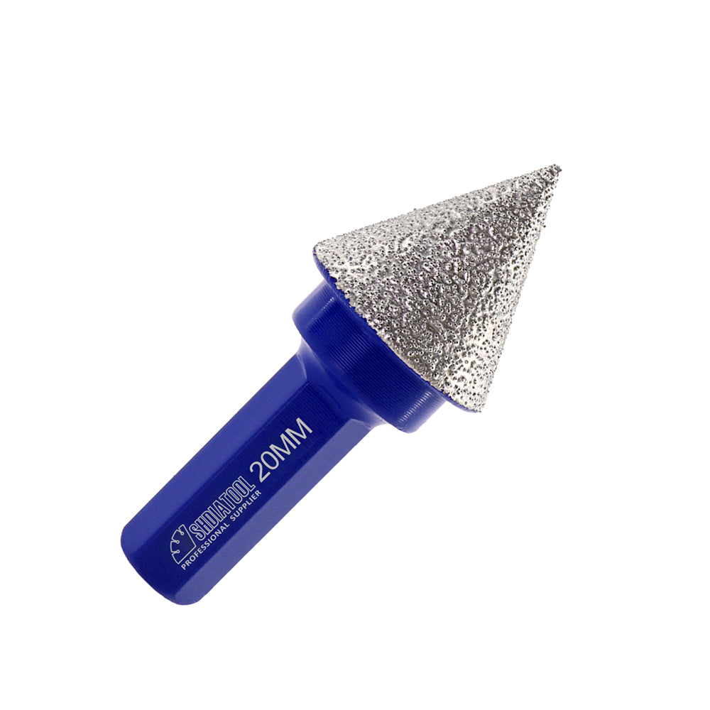 SHDIATOOL Diamond Beveling Chamfer Bits for Enlarge Shape Bevel Existing Holes in Tile Porcelain Ceramic Marble Granite - SHDIATOOL