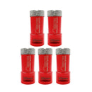 Diamond Core Bit 5pcs 20/25/28/35mm Drilling Porcelain Granite with M14 Thread