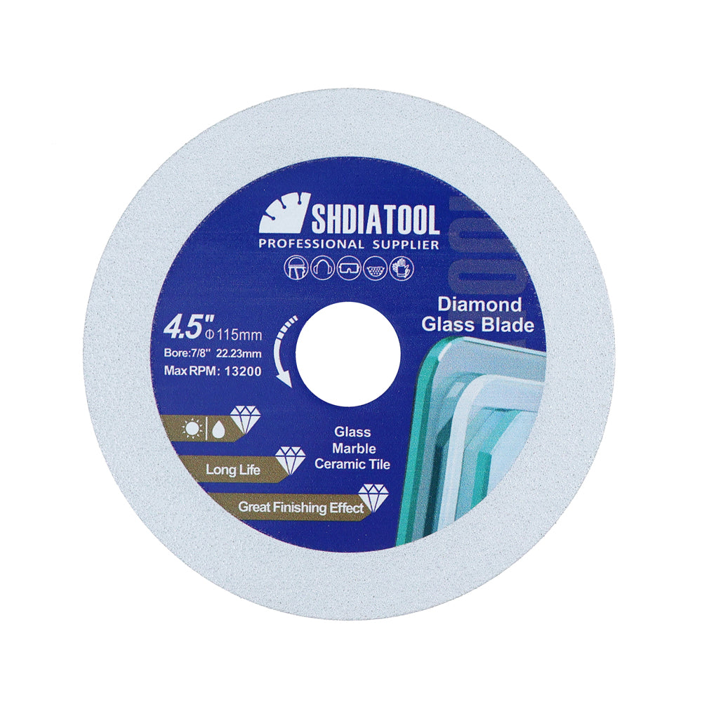 Shdiatool Diamond Cutting Grinding Glass Disc 1/3pcs 3"/4.5" Glass Ceramic Saw Blade US Warehouse