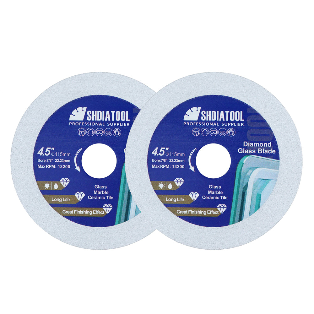 DE Warehouse SHDIATOOL Diamond Cutting Grinding Glass Disc 1pc 125mm Saw Blade for Glass Ceramic
