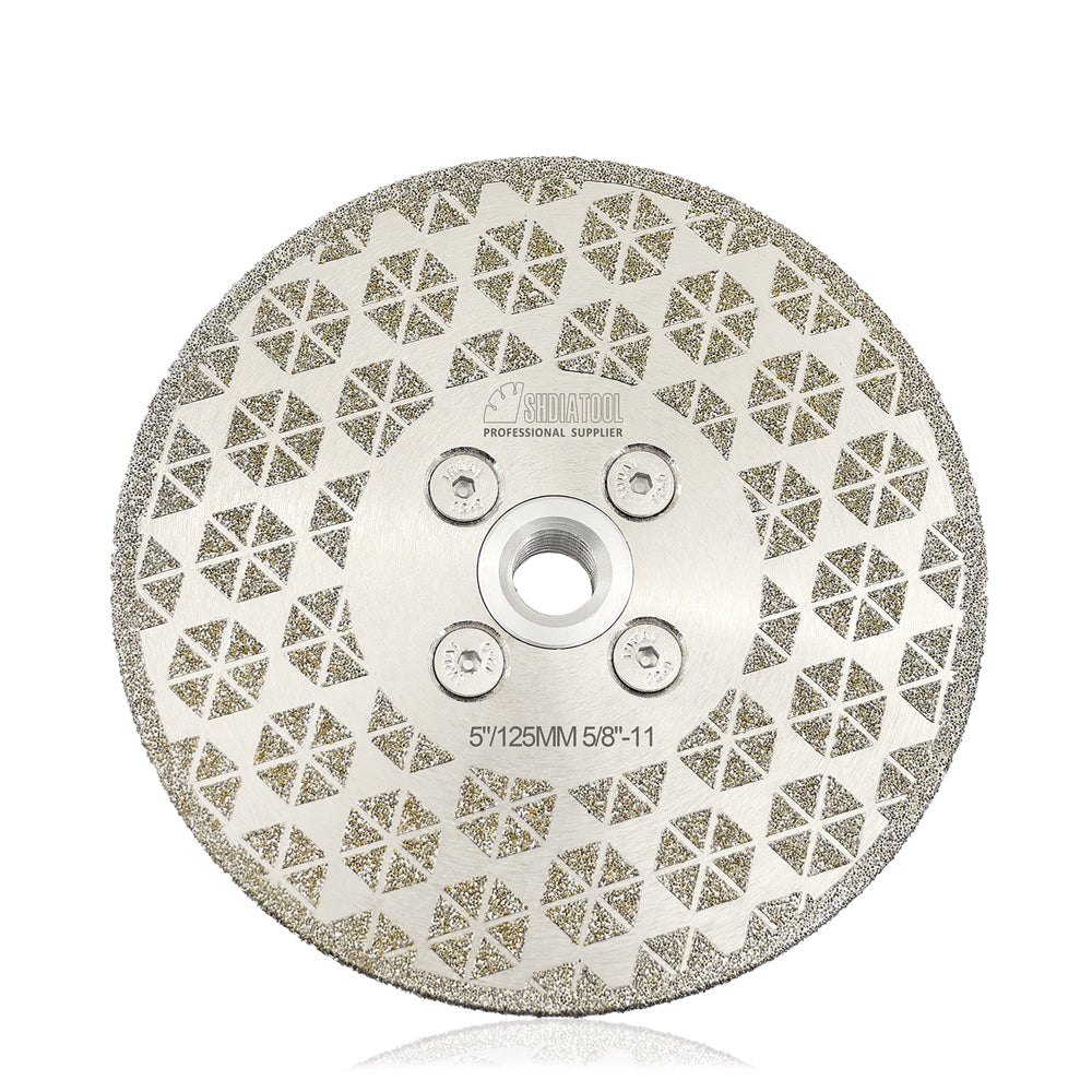 Electroplated Saw Blade Granite Marble Single Side Coated with M14 or 5/8-11 Flange
