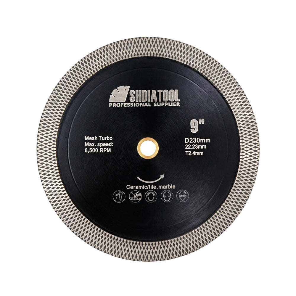 SHDIATOOL X Mesh Turbo Blade Tile Ceramic Marble Double Sided Diamond Cutting Grinding Disc US Warehouse