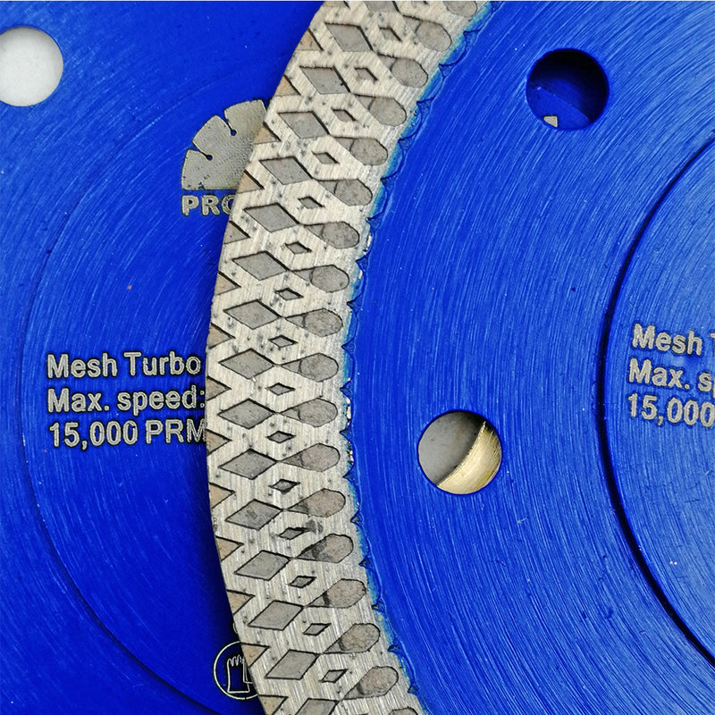 X Mesh Turbo Diamond Saw Blade 4"/4.5"/5" Cutting Ceramic Porcelain Marble