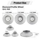 Diamond Profile Wheel Grinding Disc  85mm Milling Chamfer Edge Marble Granite