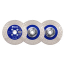 Diamond Cutting Grinding Disc Triangle 4.5"/5" Ceramic Stone M14 or 5/8-11 Flange