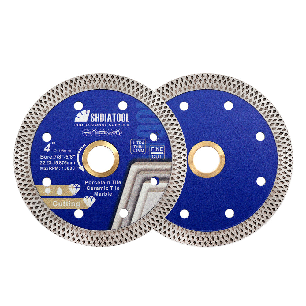Superthin Mesh Turbo Diamond Saw Blade Procelain Ceramic Tile Granite Marble 4''/4.5''/5'' - SHDIATOOL