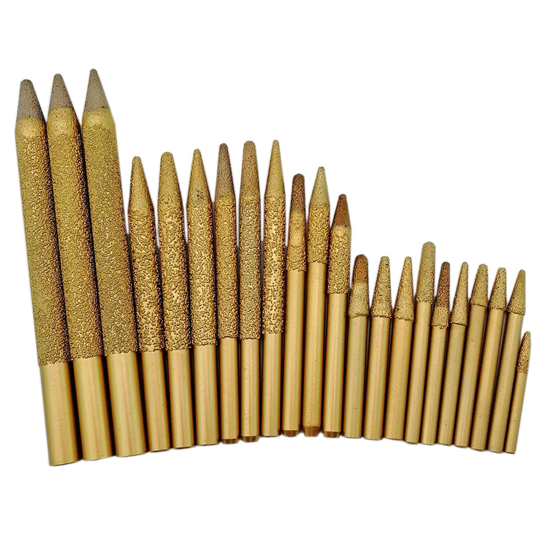 2pcs CNC Diamond Cone Type with Ball End Engraving Bits for Granite Marble Ceramic - SHDIATOOL