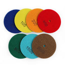 SHDIATOOL 4" Super Diamond Wet/Dry Polishing Pads for Granite Marble - SHDIATOOL