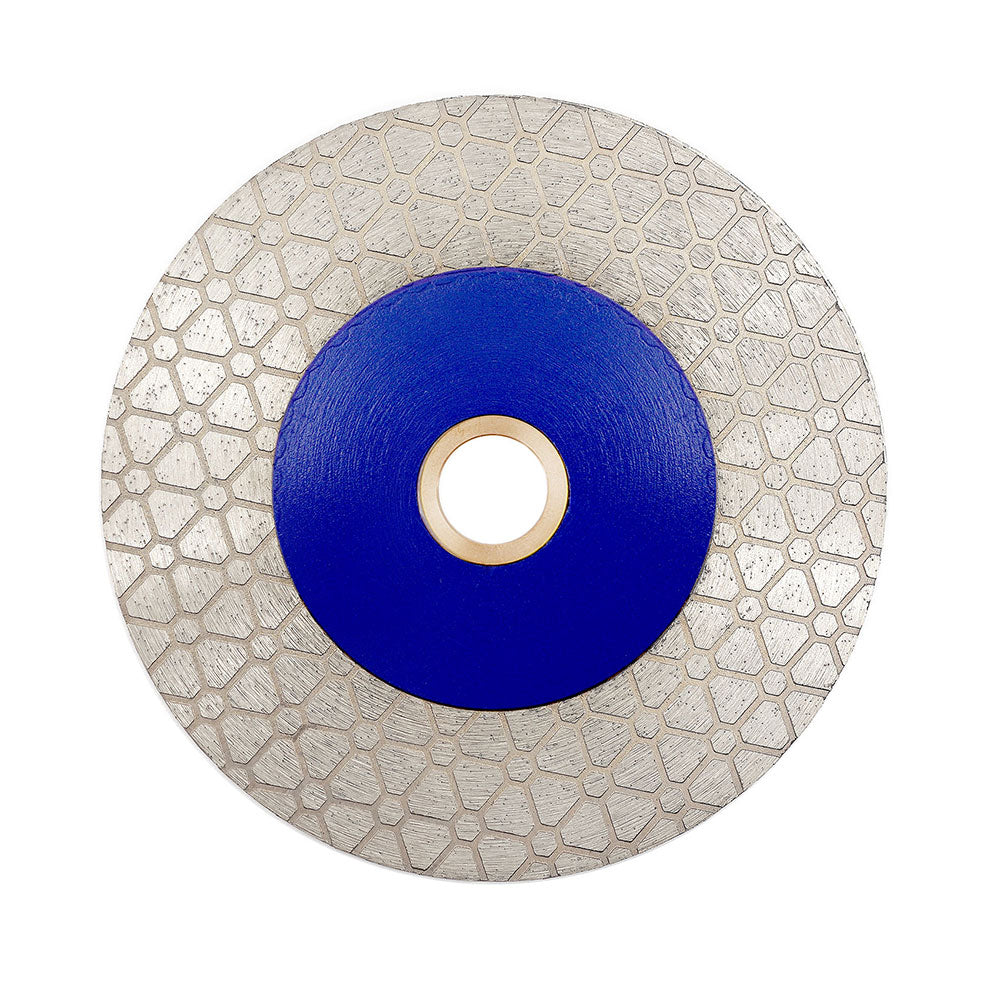 SHDIATOOL Diamond Cutting and Grinding Discs 125MM Triangle Double Sided Vacuum Brazed Diamond Blade for Granite Marble Procelain Ceramic Tile Stone - SHDIATOOL