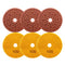 SHDIATOOL 6pcs/Set Diamond Polishing Pads Wet Sanding Disc for Granite Marble Artificial Stone - SHDIATOOL