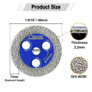 SHDIATOOL Diamond Engraving Saw Blade Vacuum Brazed 1pc or 2pcs Dia 40/50mm for Marble Granite Mini Cutting Disc M14 or 5/8"-11 Flange - SHDIATOOL