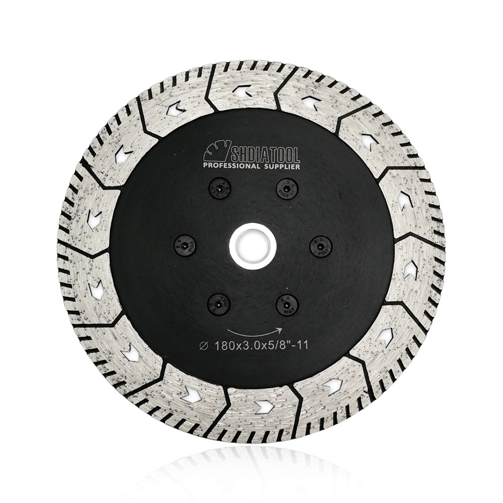 SHDIATOOL Turbo Saw Blade 3" 4.5" 5" 7" 9"Cutting Grinding Marble Concrete - SHDIATOOL