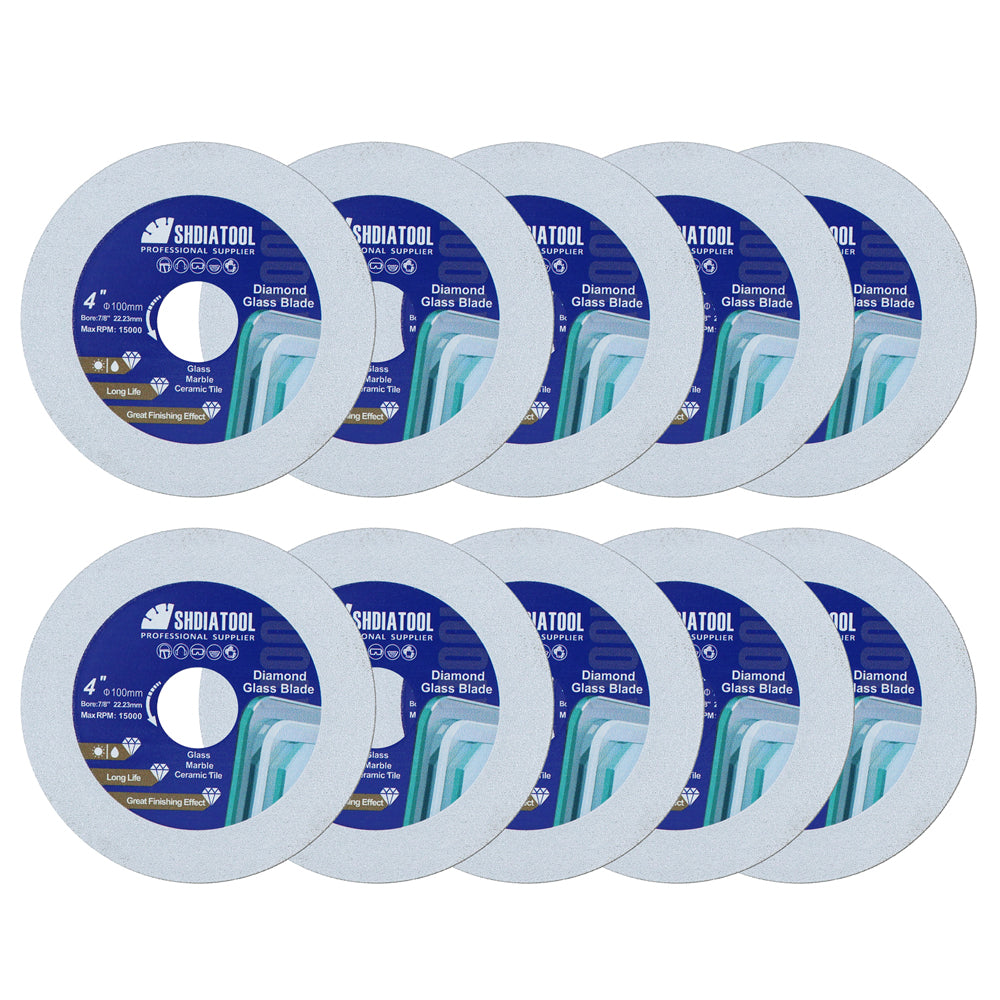 DE Warehouse SHDIATOOL Diamond Cutting Grinding Glass Disc 1pc 125mm Saw Blade for Glass Ceramic