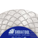 SHDIATOOL Diamond Cutting Grinding Disc Segmented Double-sided 5pcs Dia 4.5"/5" Porcelain Tile Marble Saw Blades